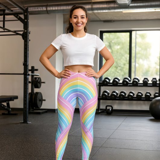 Moderne elegante kleurrijke stijlvolle regenboog leggings