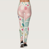 Moderne elegante kleurrijke stijlvolle vormen leggings (Achterkant)