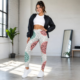 Moderne Elegante Kleurrijke Stijlvolle Vormen Leggings