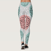 Moderne elegante kleurrijke stijlvolle vormen leggings (Achterkant)