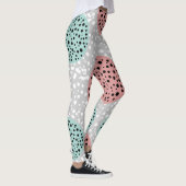 Moderne elegante kleurrijke stijlvolle vormen leggings (Rechts)