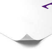 Moderne elegante kleurrijke Waterverf ananas Poster (Hoek)