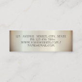 Moderne elegante kliniek, geometrisch, kant mini visitekaartje (Achterkant)