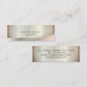 Moderne elegante kliniek, geometrisch, kant mini visitekaartje (Voorkant / Achterkant)