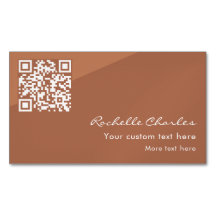 Moderne Elegante Koperen QR-Code 