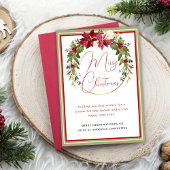 Moderne Elegante krans Vrolijke Kerstzaken Feestdagenkaart