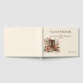 Moderne Elegante Landelijke Westerse Bloemen Gastenboek (Volledig)