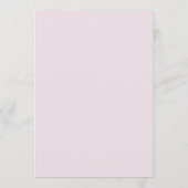 Moderne Elegante Lavendel Bruiloft Menu (Achterkant)