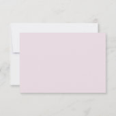 Moderne Elegante Lavendel Bruiloft RSVP Kaartje (Achterkant)