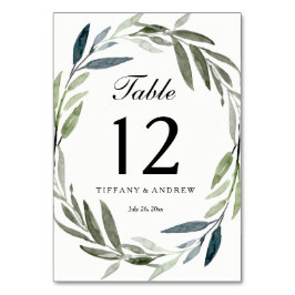 Moderne elegante ledertaarnummers kaart