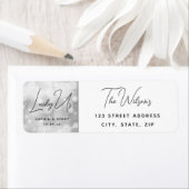 Moderne Elegante Leuke Bruiloft Bruid Groom Lucky Etiket (Insitu)