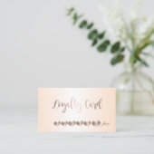 Moderne Elegante, Lichtgevende, Hart Loyalty Card (Staand voorkant)