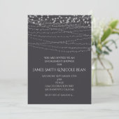 Moderne Elegante Lichtslingers Evenementen Feest Kaart (Staand voorkant)