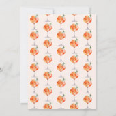 Moderne Elegante Liefde bij Eerste Spritz Vrijgeze Kaart (Achterkant)