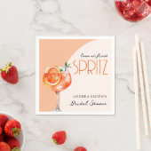 Moderne Elegante Liefde bij Eerste Spritz Vrijgeze Servet (Insitu)