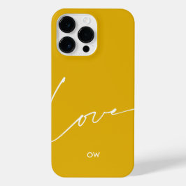 Moderne Elegante Liefdesschrift met Initiaal Moste iPhone 14 Pro Max Hoesje
