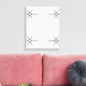 Moderne, elegante luxe illustratiepatroon canvas afdruk (Insitu (Woonkamer))