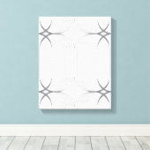 Moderne, elegante luxe illustratiepatroon canvas afdruk (Insitu (Houten vloer))