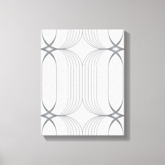 Moderne, elegante luxe illustratiepatroon canvas afdruk (Voorkant)