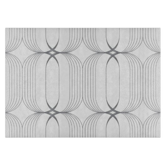 Moderne, elegante luxe illustratiepatroon snijplank (Voorkant)