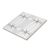 Moderne, elegante luxe illustratiepatroon tegeltje (Zijkant)