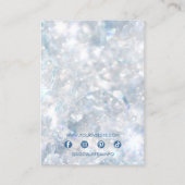 Moderne Elegante Luxe Kristallen Sieraden Display Visitekaartje (Achterkant)