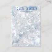 Moderne Elegante Luxe Kristallen Sieraden Display Visitekaartje (Voorkant)