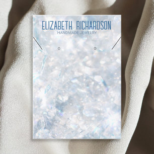 Moderne Elegante Luxe Kristallen Sieraden Display Visitekaartje