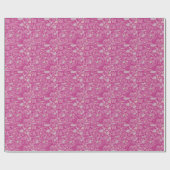 Moderne Elegante Magenta Terrazzo Effect Tegel Cadeaupapier (Vlak)