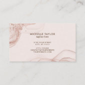 Moderne Elegante Make-up Artiest Beauty Salon Busi Visitekaartje (Achterkant)