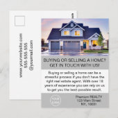 Moderne Elegante Makelaar Agent Aanpasbaar Briefkaart (Voorkant / Achterkant)