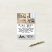 Moderne Elegante makelaar gepersonaliseerd Post-it® Notes (Op bureau)