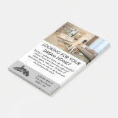 Moderne Elegante makelaar gepersonaliseerd Post-it® Notes (Schuin)