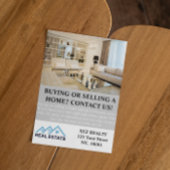 Moderne elegante makelaar onroerend goed foto flyer