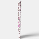 Moderne elegante malse simpele bloemen Case-Mate iPhone case (Achterkant / Rechts)