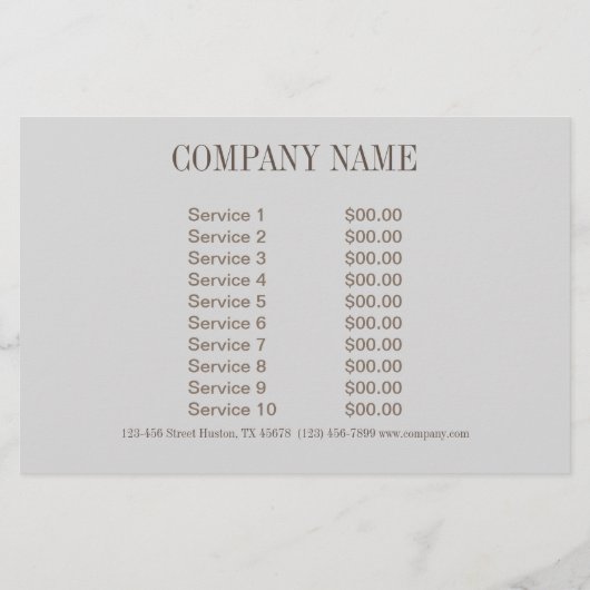 moderne elegante manicure nagellak salon flyer (Achterkant)