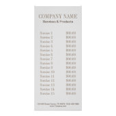 moderne elegante manicure nagellak salon reclamekaart (Achterkant)