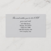 moderne elegante manicure nagellak salon visitekaartje (Achterkant)