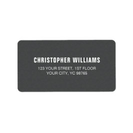 Moderne Elegante Mannelijke Textuur Grijs Wit Etiket