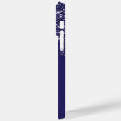 Moderne Elegante Marine Blauwe Glitter Druppelen Case-Mate iPhone Case (Achterkant / Links)