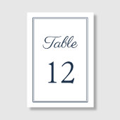 Moderne Elegante Marineblauwe Scriptie Bruiloft Kaart