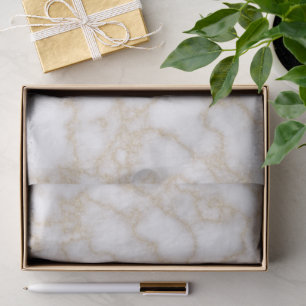 Moderne elegante marmeren namaak goud glitters tissuepapier