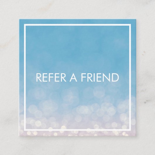 Moderne elegante marmeren schoonheidssalon aanbevelingskaartje (Voorkant)