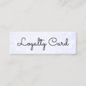 Moderne elegante marmeren schoonheidssalon klantenkaartje (Voorkant)