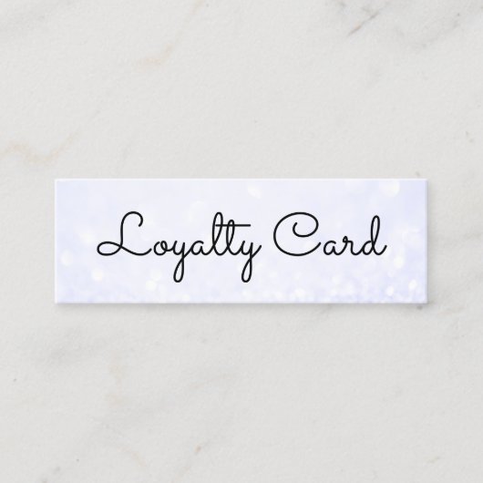 Moderne elegante marmeren schoonheidssalon klantenkaartje (Voorkant)