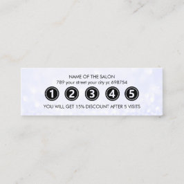 Moderne elegante marmeren schoonheidssalon klantenkaartje