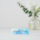 Moderne elegante marmeren schoonheidssalon klantenkaartje (Staand voorkant)