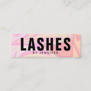 Moderne, elegante meisjes holografische zweepslage mini visitekaartje