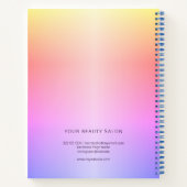 Moderne elegante meisjeskapsalon afspraak boek (Achterkant)