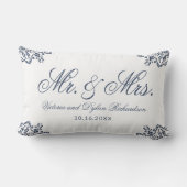 Moderne Elegante meneer en mevrouw Naam Passen get Kussen (Achterkant)